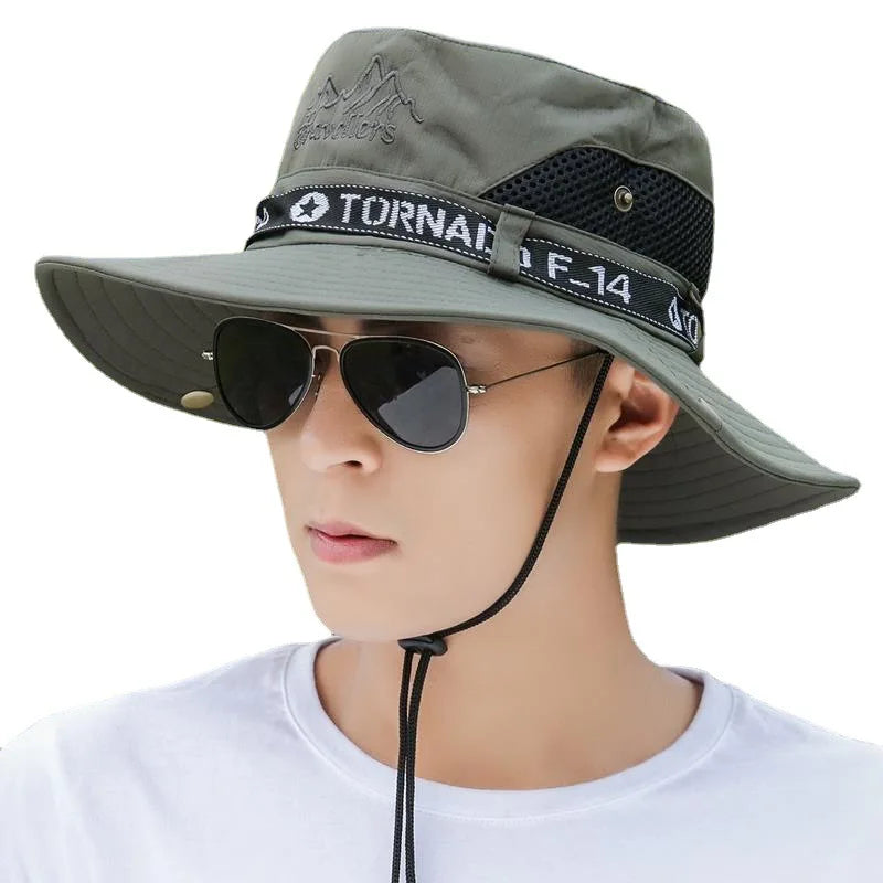 Cheap Mesh Anti-sun Summer Fisher Bucket Breathable Fishing Camping Hiking Hat