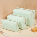 Wholesale PU Leather Cotton Nylon Portable Large Travel Cosmetic Bag Pouch Box Case Custom Logo Cheap Make-Up Makeup Men Women