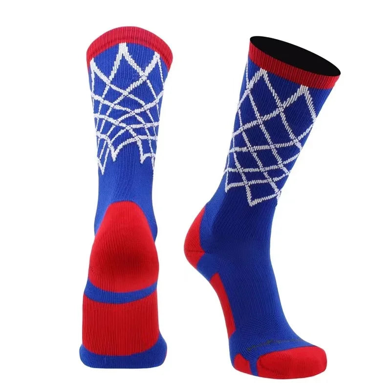 Popular Men Sports Basketball Socks Custom logo Athletic Crew Socks Moisture Wicking Sports Men Socks