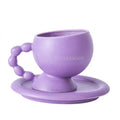 Creative INS Style European Ceramic Coffee Cup Saucer Set Eco-Friendly 250ml Mug Klein Blue Household Simple Design Giveaways