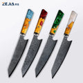 Japan 67 Layers VG10 Damascus Chef's Cooking Knife 8 Inch Kiritsuke Knife Resin Handle Gift Box