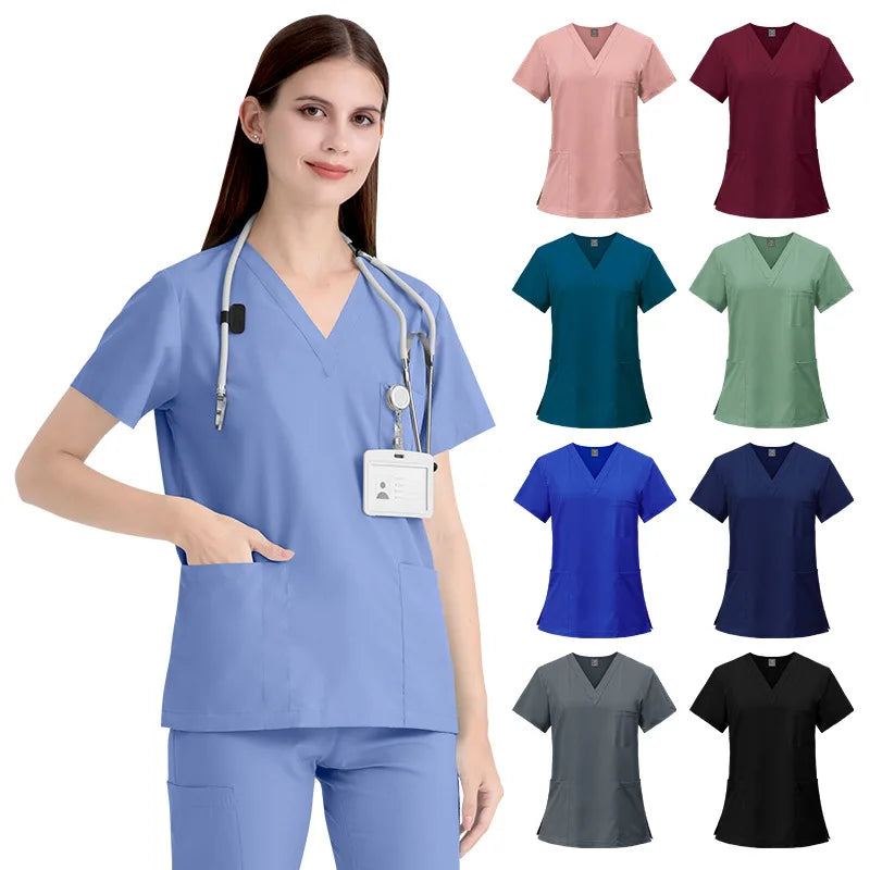 Professional Nurse Uniforms for Hospital Comfortable Nursing Scrubs Uniforms Breathable Nurses Uniform Sets