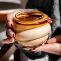 Heat-Resistant Wide Mouth Vertical Glass Latte Cup Cold Drink Cup