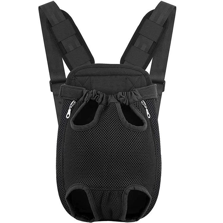 Adjustable Easy-Fit Backpack Travel Bag for Small Dogs/Cats Solid Pattern Zipper Closure for Hiking Camping Traveling