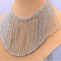 10cm Crystal Rhinestone Fringe Sew on Shiny Crystal Crystal Trim Chain for Special Occasions and DIY Jewelry