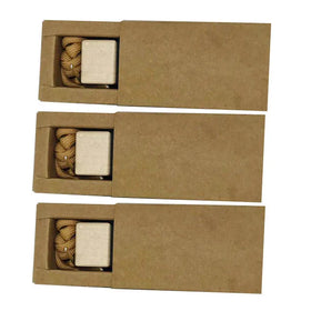 Custom 8ml Car Perfume Bottle Kraft Paper UV Coating Embossing Gift Box with Recycled Materials