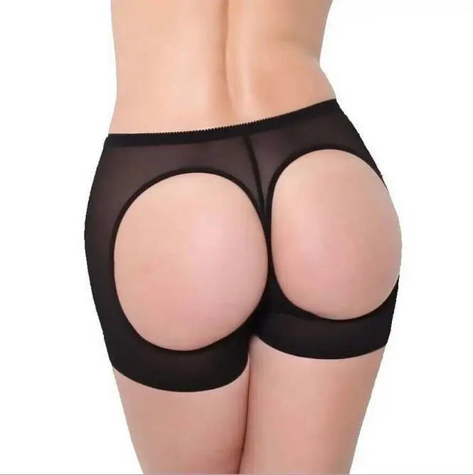 Women's Net Gauze Sexy Toning Pants Beauty Underwear Black Butt Panty