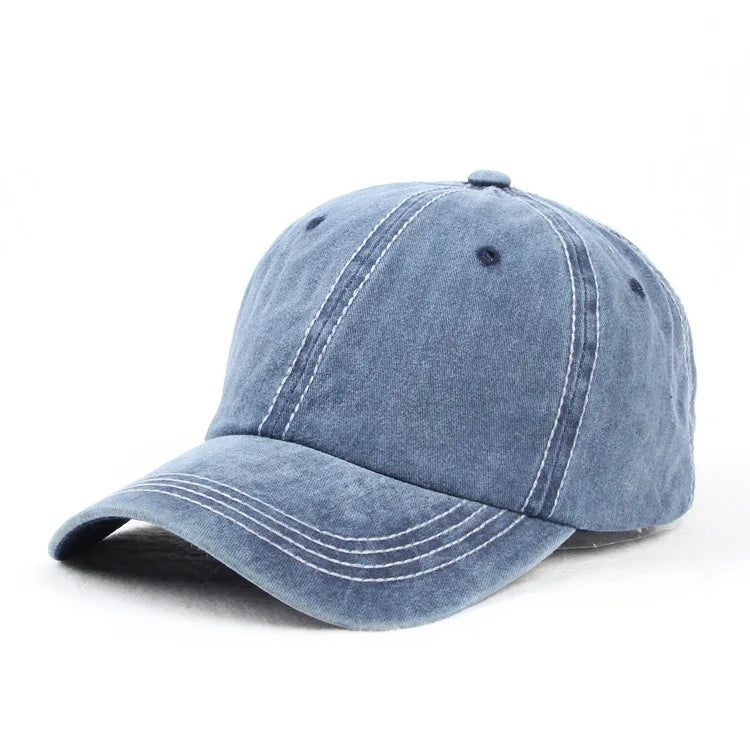 6 Panel Wash Cotton Vintage Dad Hat Custom Embroidery Baseball Cap