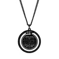 HLSS635 Lion Magic Anthology of the Greco Egyptian PGM Magic Laser Cut Talisman Amulet Stainless Steel Pendant Necklace