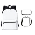Waterproof 16-Inch School Backpack Lunch Pencil Bag 3pcs Sublimation Con Lonchera Mochilas for Children 3pcs Blank for Men