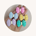 Colorful Bow Tie Flocking Craft for Hair Clips Hair Band Making Diy Craft Embellishment
