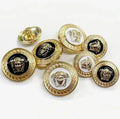 Button Fancy Clothes Alloy Button for Clothing Custom Metal Buttons High Quality Fashion Designs Shank Luxury Plating Round EXW