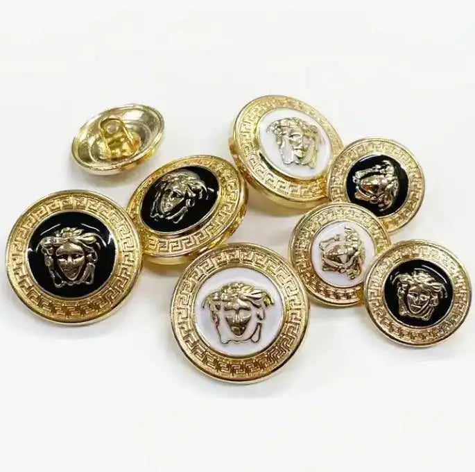 Button Fancy Clothes Alloy Button for Clothing Custom Metal Buttons High Quality Fashion Designs Shank Luxury Plating Round EXW