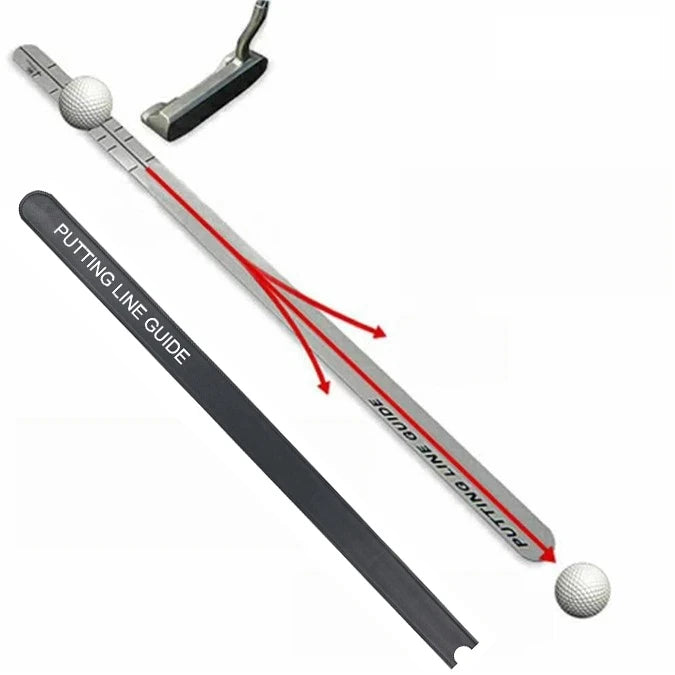 Aluminum Alloy Putting Alignment Tool Low Price 91*4CM Golf Putting Guide Ruler Trainer Putting Track Line Guide