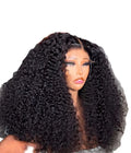 Pre Pluck Closure Full Front Wigs Glueless Transparent for Virgin Brazilian Human Hair Natural Black Loose Deep Wave Texture