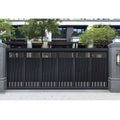 Electric Aluminium Gate Custom Modern Villa Automatic Sliding Aluminium Gate Door