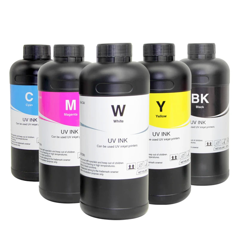 6 Colors UV Ink Soft Hard UV Print Ink Price for Printer for Epson 1390 TX800 L800 Printing on PVC and Glass Sheet