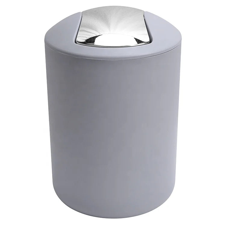Wholesale New Household Plastic Mini Garbage Bin Plastic Swing Lid Trash Can for Living Room Table Top Waste Bin