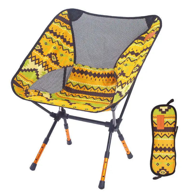 Oem Wholesale Custom Color logo Portable Foldable Metal Frame Ultralight Outdoor Camping Chair