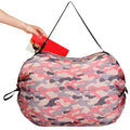 Reusable Grocery Bags Machine Tote Bags Zipper Storage Foldable Shopping Washable Large Folding Polyester Bag Customized Striped