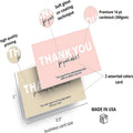 Custom Disposable Thank You Card for Small Business White Art Paper Kraft Paper and Coated Paper Options