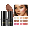 Full Coverage Vegan Bronzer & Highlighters Makeup Waterproof  Concealer Cream Foundation Contour Stick 10 Colors