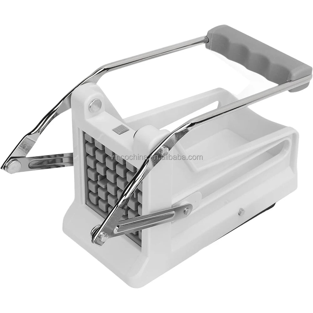 Stainless Steel Blades Potato Slicer French Fry Cutter with No-Slip Suction Base