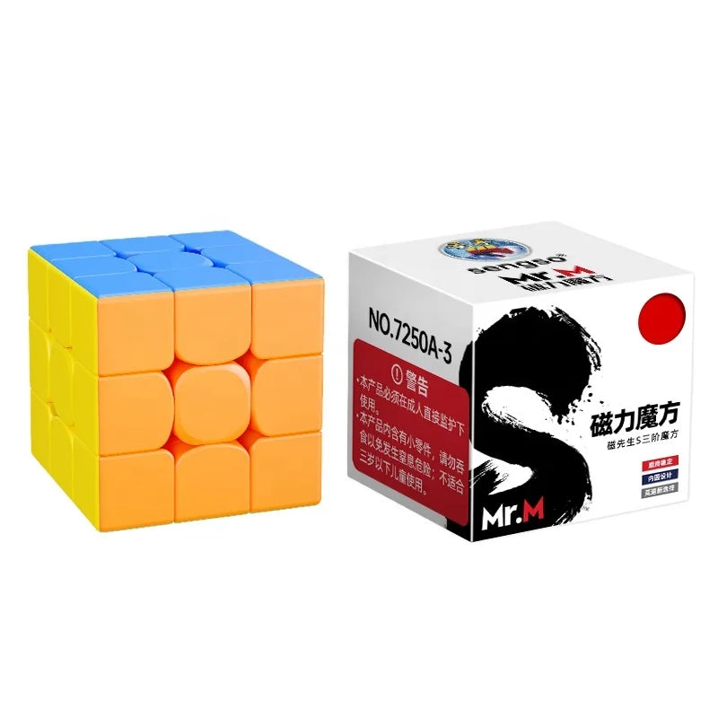 Sengso Hot Selling Toys 3x3 Magnetic Mr. S Magic Cube for Children Educational Puzzle