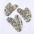 Hongzhuo Gua Sha Crystal Dalmatian jasper Heart Shape Stone