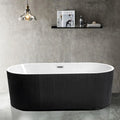 Black Color Portable Bath Tub for Adult Various Size in Stock Free Standing Bathroom Fiberglass Acrylic Cheap Bathtub