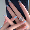 BIN New Arriving OEM Ballerina French Press on Nails Leopard Pearl Press on Nails Artificial Fingernails Art for Women