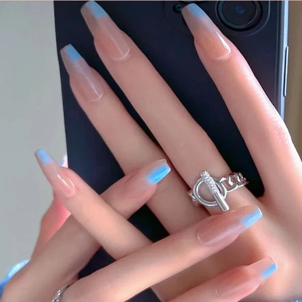 BIN New Arriving OEM Ballerina French Press on Nails Leopard Pearl Press on Nails Artificial Fingernails Art for Women