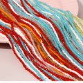 JC Crystal Hot Sale 2mm-8mm  Flat Round Beads Loose Spacer Crystal Beads AB Faceted Glass Rondelle Beads