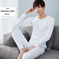Hot Selling 100% Cotton Pajamas for Teenage Autum/Winter Warm 2-Piece Set Thermal and Breathable With Printed Pattern