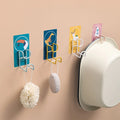 Nordic Single-Tier Wall-Mounted Non-folding Bathroom Shelf Metal Storage Rack with Towel Rack Rail Standing Type Installation