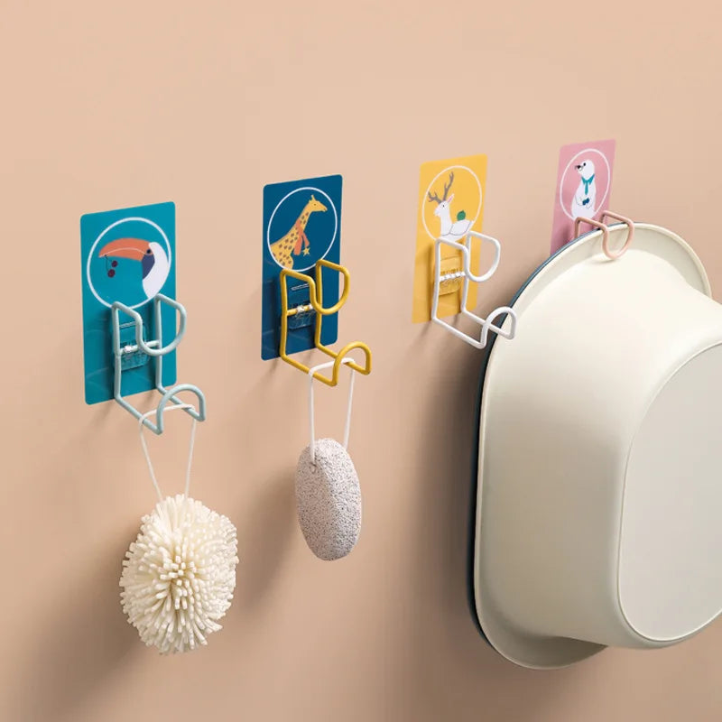 Nordic Single-Tier Wall-Mounted Non-folding Bathroom Shelf Metal Storage Rack with Towel Rack Rail Standing Type Installation