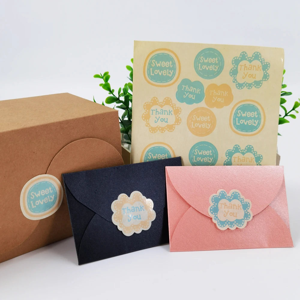 Factory Direct Price Custom Printed Waterproof Scratch-proof Thank You Stickers for Small Business Candle Craft Custom