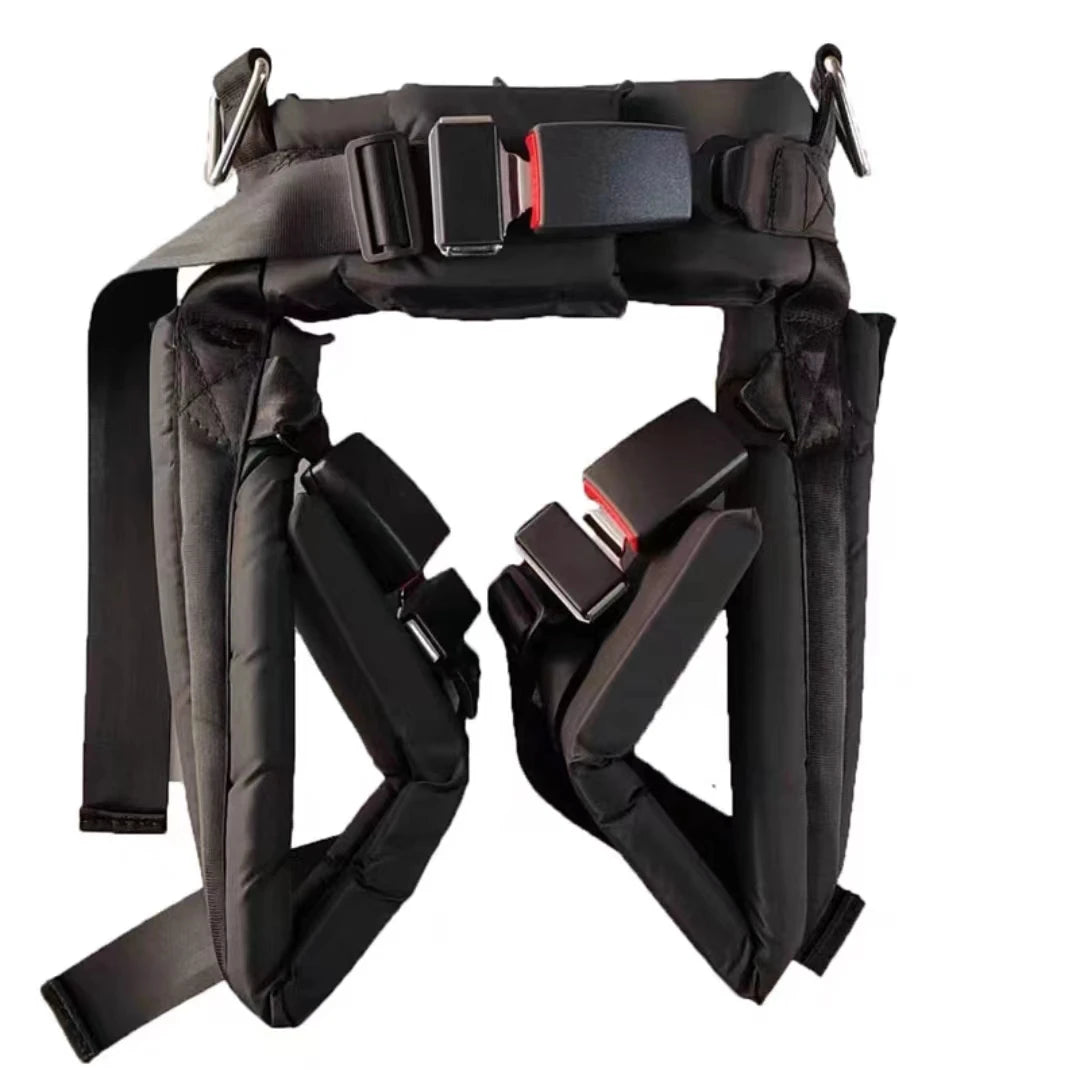 Factory Hot Sale Safety Harness for Bungee and Other Sports Indoor/outdoor Safety Belt with Three Buckles New Design MegaBDM