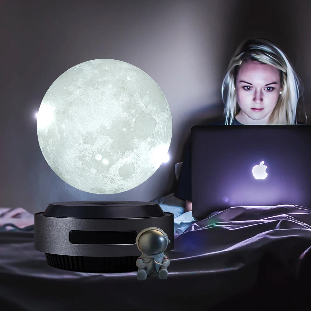 HCNT  Magnetic Levitation Automatic Lifting  Moon Lamp 3D Printing Floating Moon Lamp