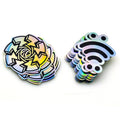 Custom Printing Reflection rainbow Holographic Laser Vinyl Die Cut Custom Hologram Sticker