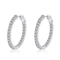 Minimalist Moissanite Hoop Earrings VVS Moissanite Jewelry Fashion Silver 925 Jewelry for Women