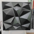 Home Decorations Waterproof Light Weight 50*50cm TV Background 3d Wall Panels Pvc Materials