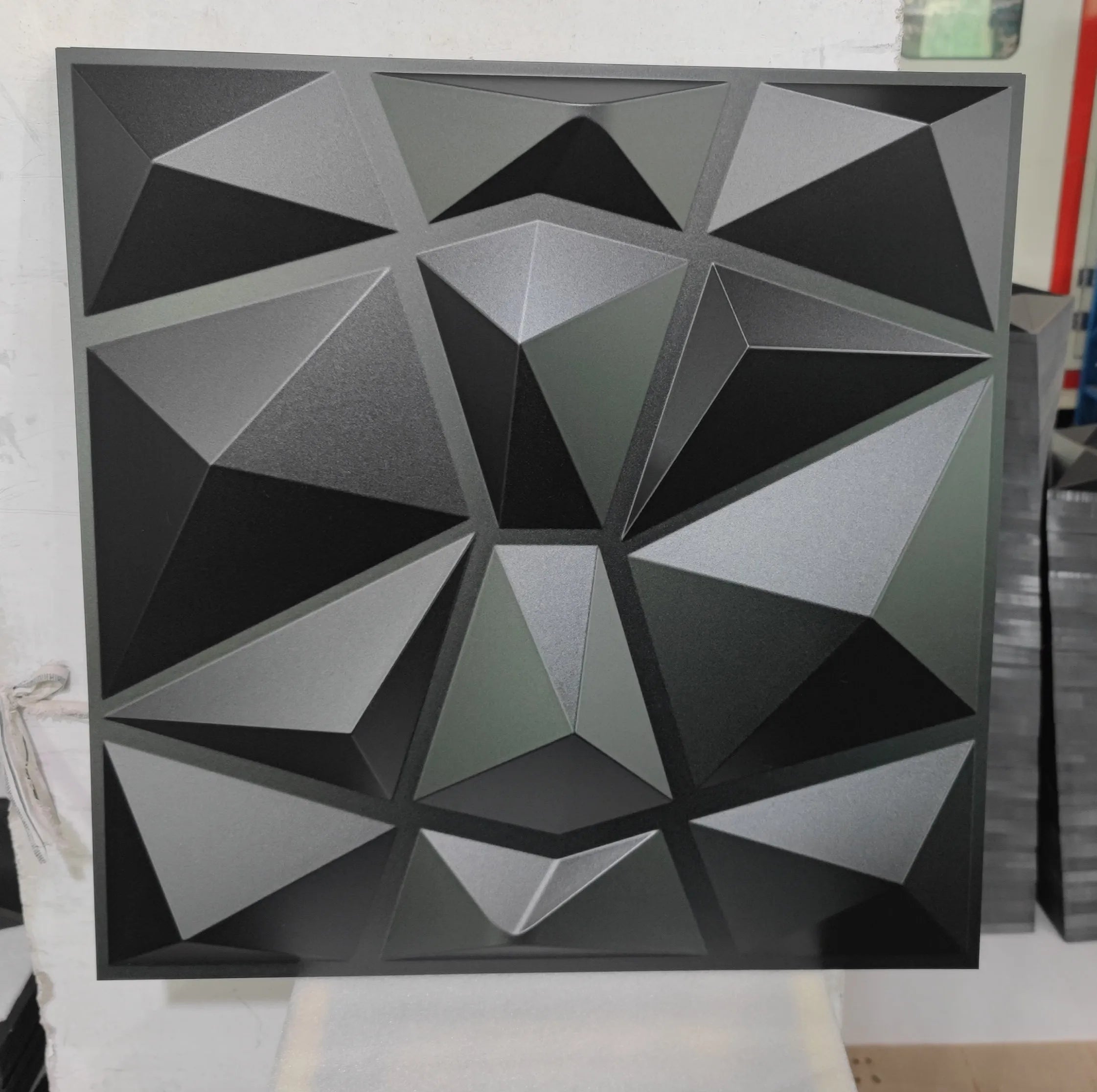 Home Decorations Waterproof Light Weight 50*50cm TV Background 3d Wall Panels Pvc Materials
