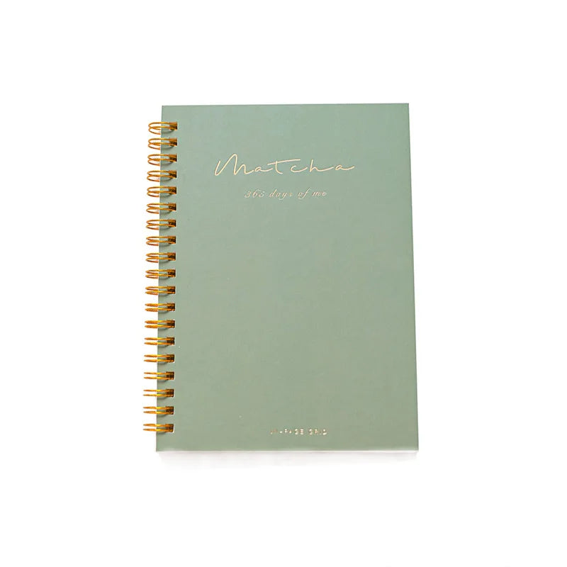 Korean Stationery Kawaii Student A4/A5 Notebooks Customizable Fancy Cute pink Spiral Grid Notebook for School