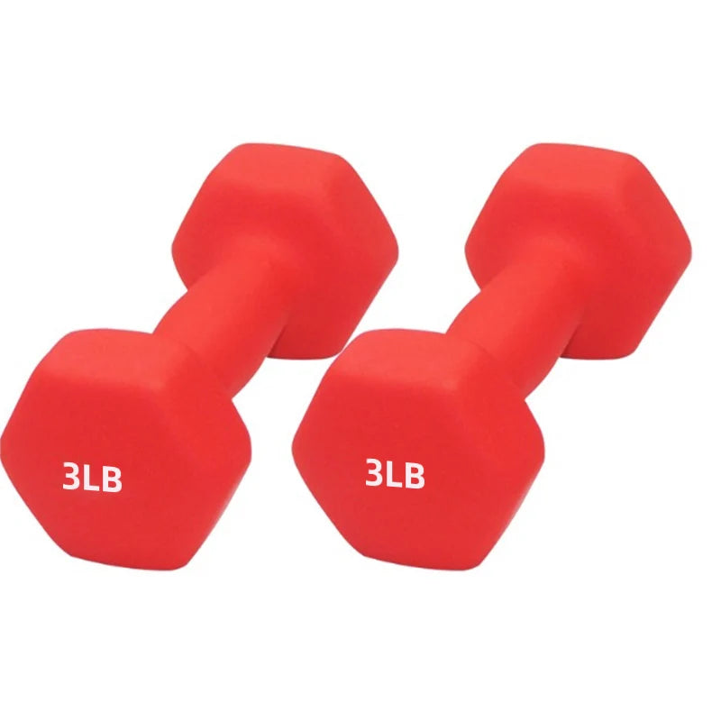 Gym Fitness Equipment Neoprene Coated Dumbbell Set Fitness Accessories Frosted Dumbbell