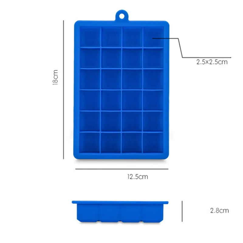 Easy Release Creative BPA Free Mold Custom Eco-Friendly 15/24 Holes Silicone Dildo Ice Cube Mold Tray with Removable Lid