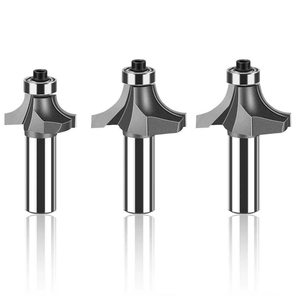 Radial Tungsten Steel Alloy Woodworking Milling Cutter R Chamfering Trimmer Slotting Engraving Machine Blade with Hard Case