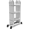 Aluminium 1.2mm Thick GS Certified Folding Combination Ladders Multi-Purpose Step Extension Platform Scaffolding 150kg Load