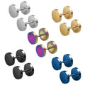 Wholesale Stainless Steel Hip Hop Round Dumbbell Screws Antiallergic  Earrings Piercing Jewelry Stud