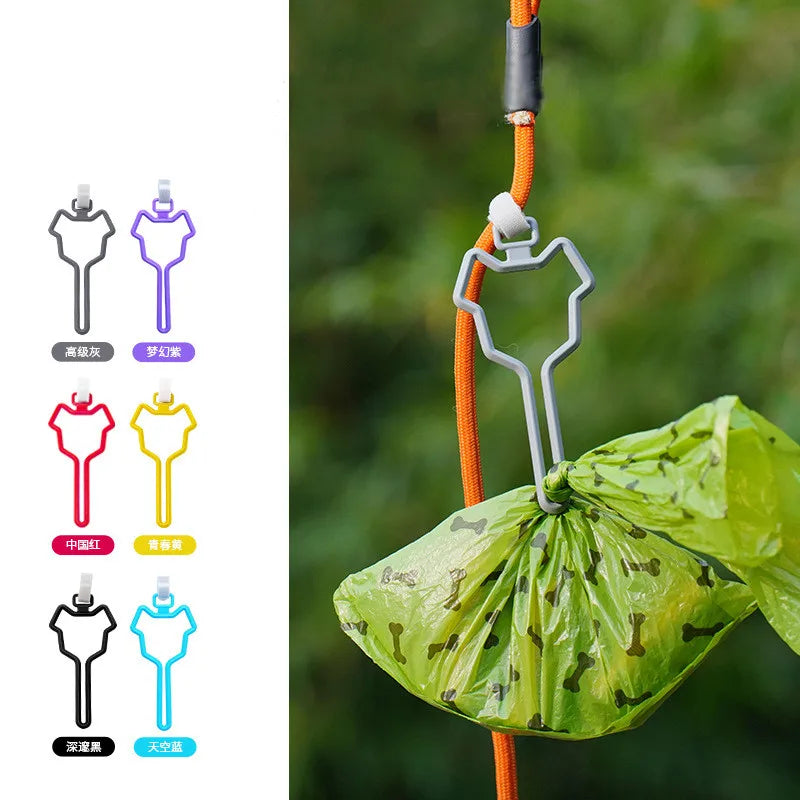 Wholesale Cute Free Your Hands Plastic Poo Bag Clip